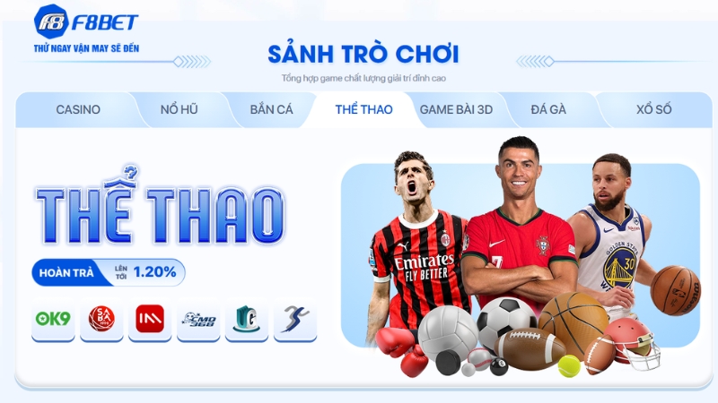 Các Sảnh Thể Thao F8BET Được Nhiều Hội Viên Quan Tâm