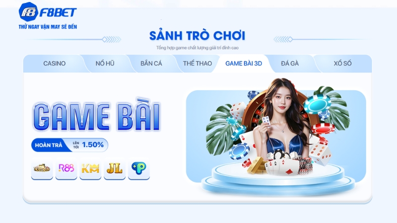 Trải Nghiệm Game Bài 3D Trên F8BET