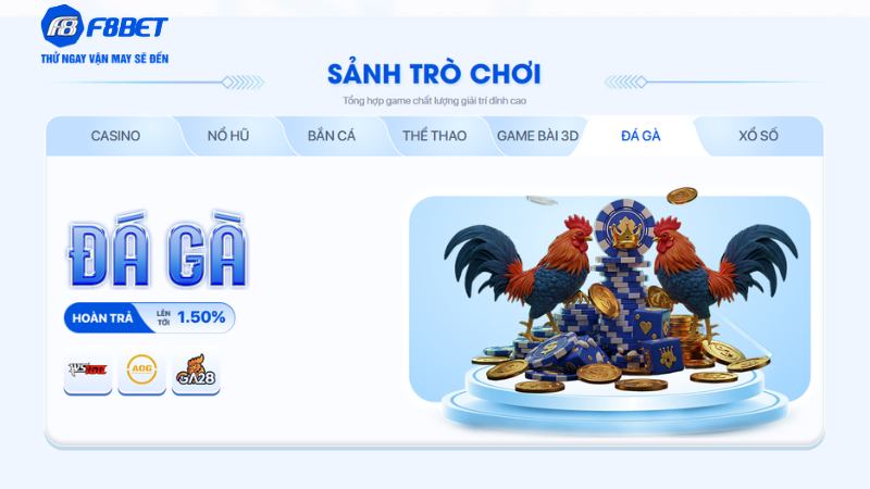 Trải Nghiệm Đá Gà Trực Tuyến Trên F8BET