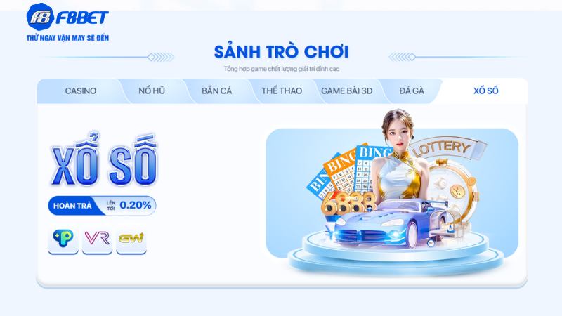 Trải Nghiệm Xổ Số Trực Tuyến Trên F8BET