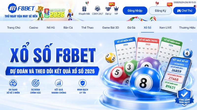 Xổ Số F8BET – Dự Đoán Kết Quả Xổ Số 2026